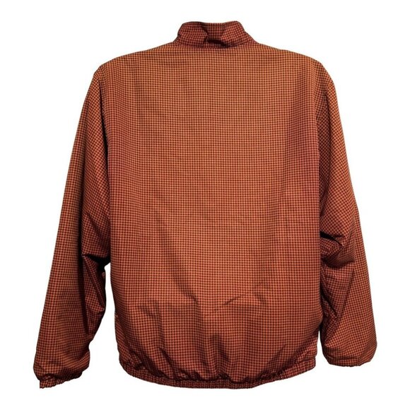 Sunice Mens M Nylon Lined‎ Pullover Waterproof Geometric 90s Pattern Rust 1/4 Bt - Picture 2 of 7